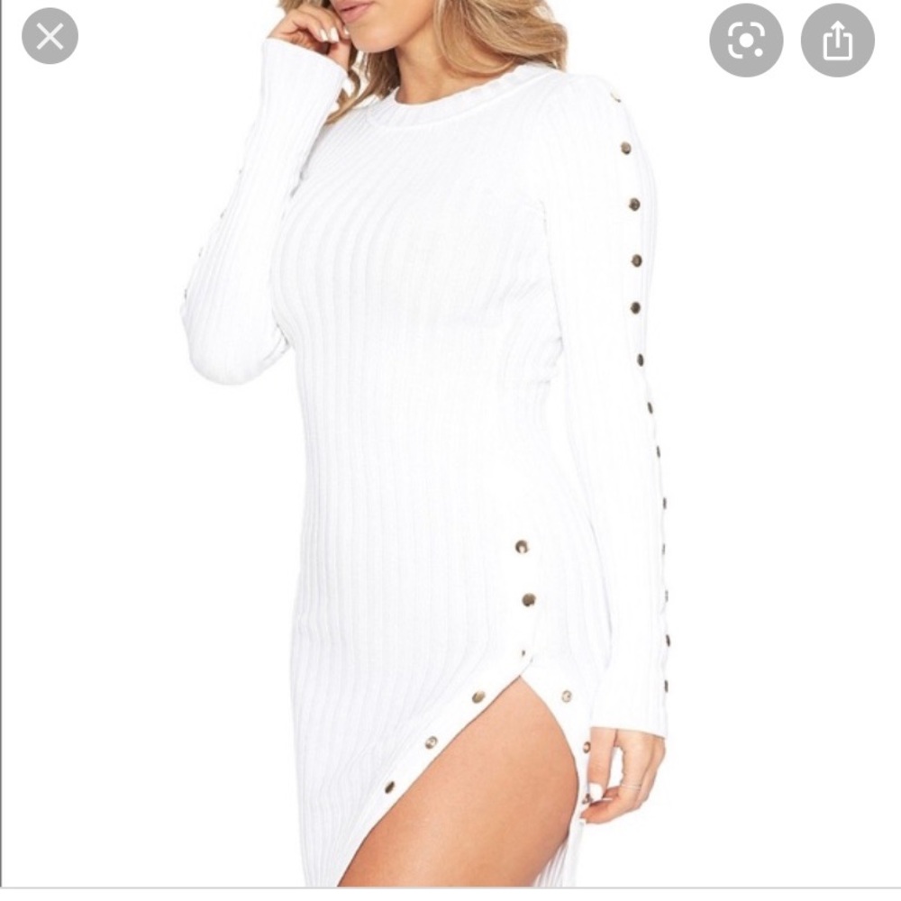 Button Mini Dress